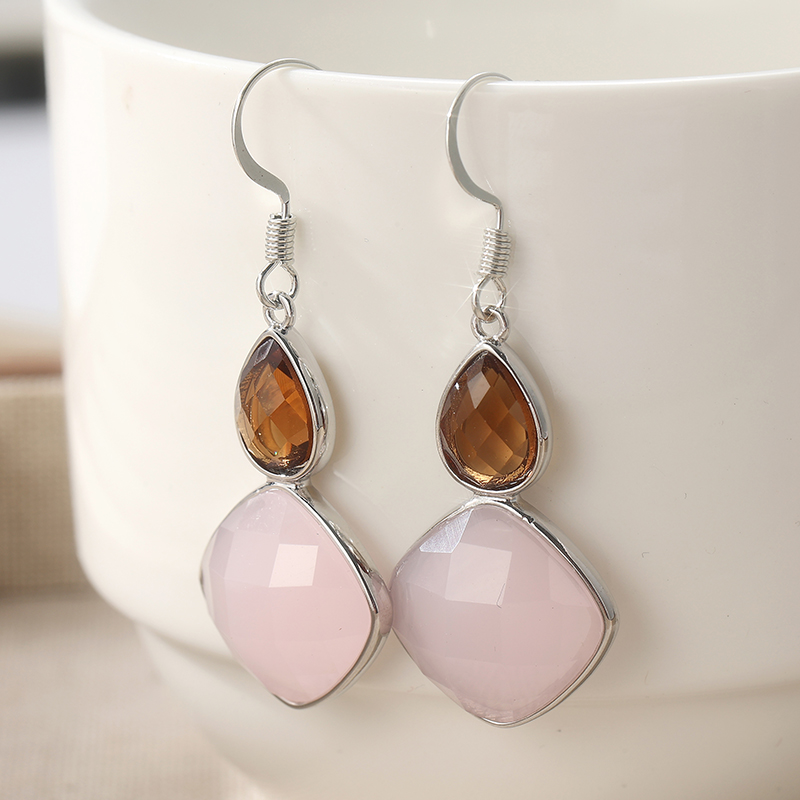 أقراط متدلية هندسية من الأوبال - مراجعة Opal Earrings Dangle وسعره