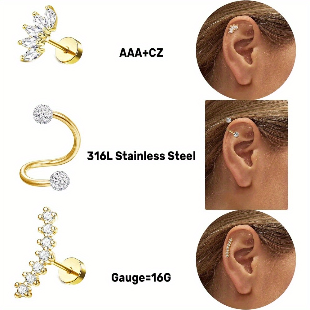 Drperfect-أقراط فولاذية جراحية - مراجعة Opal Earrings Dangle وسعره