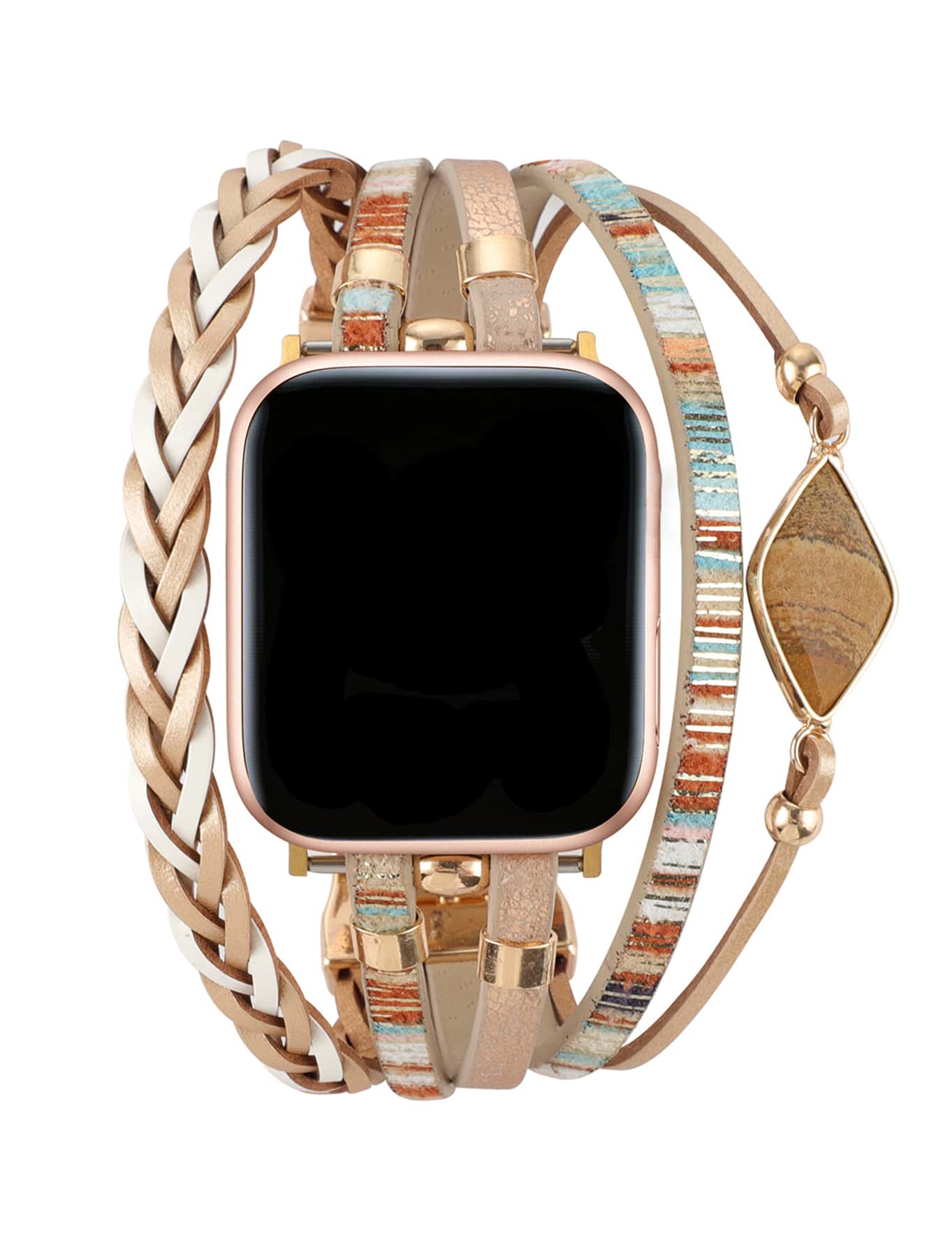 حزام ساعة من الجلد الصناعي بنم - مراجعة Stones Watches & Jewelry In Sweden Ab وسعره