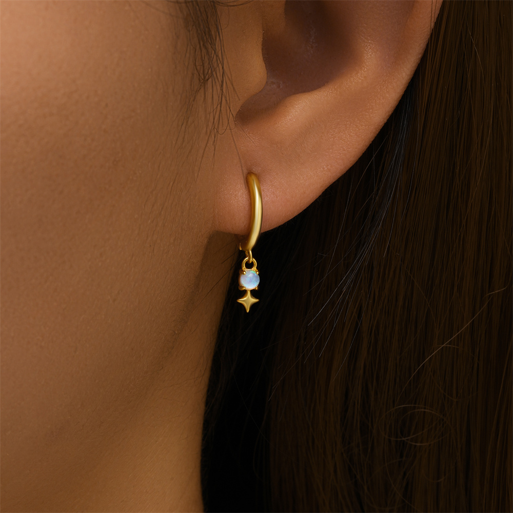 روكسي الأبيض أوبال قطرة هوب أق - مراجعة Opal Earrings Dangle وسعره